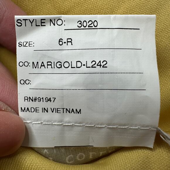 Dessy Collection Mila Luxe Chiffon Formal Marigold Style 3020 Women 6 Reg. NWT - Picture 11 of 12